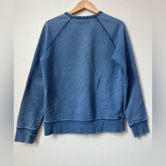 Everlane The Unisex French Terry Crew in Denim Blue Size S - Picture 2 of 8